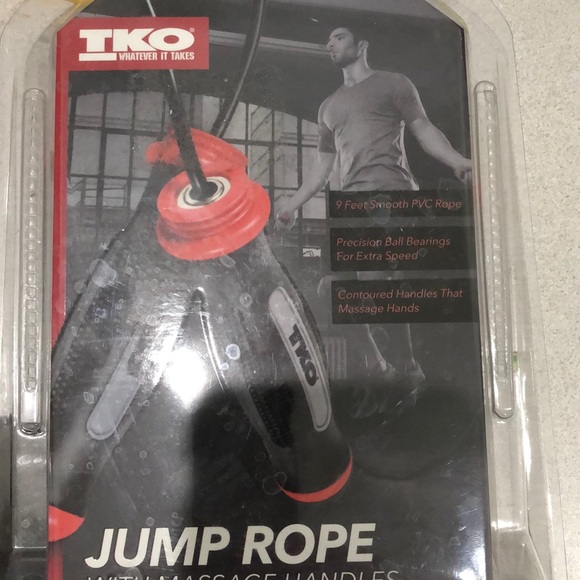 TKO Jump Rope with massage handles fitness gym - Picture 1 of 2